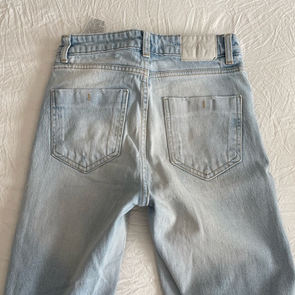 Zara Distress Flare Jeans - Picture 2 of 5
